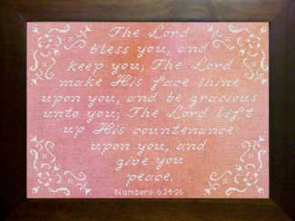The Lord Will Bless You - Numbers 6:24-26 - Fabric Color Orchard